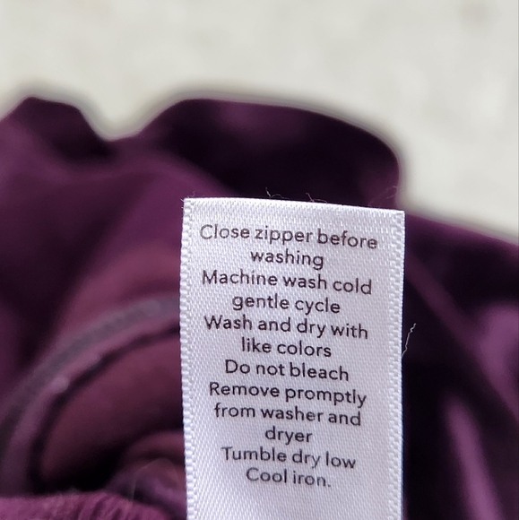 Athleta Cloud Fleece Jacket Size Med Spiced Cabernet Cozy Teddy Plush Full-Zip - Picture 11 of 12